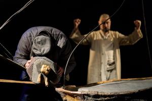 Прэм'ера спектакля "Кацёл з каменьчыкамі"