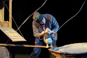 Прэм'ера спектакля "Кацёл з каменьчыкамі"